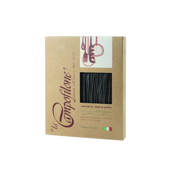 LINGUINE NERO DI SEPPIA 0,25KG 10U CAMPOFILONE