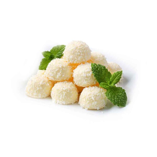 TRUFAS DE CHOCOLATE BLANCO Y COCO 140UND ICE NATUR