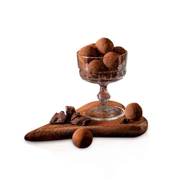 TRUFAS DE CHOCOLATE NEGRO 140UND ICE NATUR