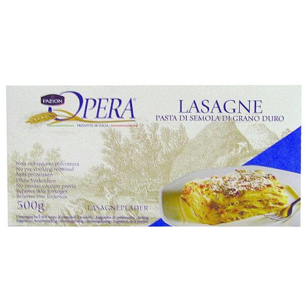 LASAGNE ALL'UOVO 0,5KG 12U FAZION