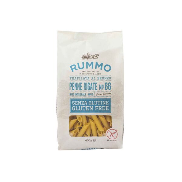 PENNE RIGATE SIN GLUTEN 400 GR X 12 RUMMO