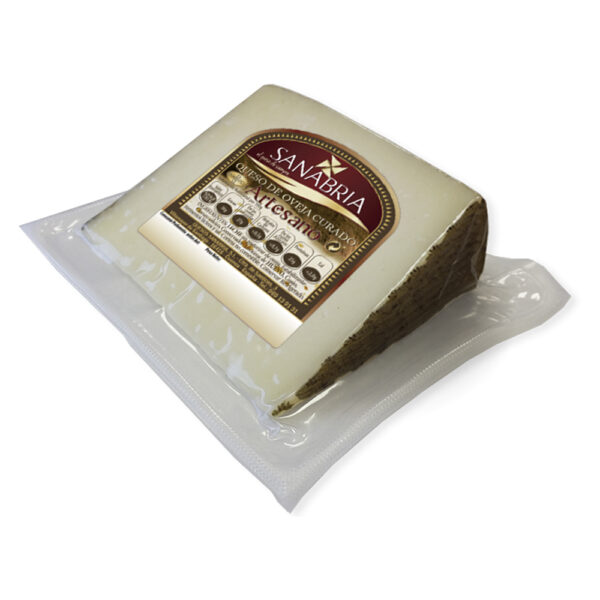 QUESO OVEJA ARTESANO CURADO CUÑA 200GR SANABRIA
