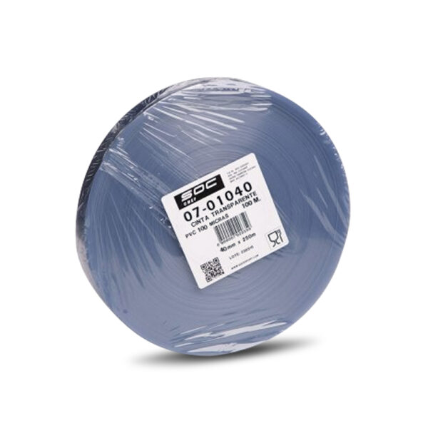 CINTA TRANSPARENTE 250M PVC 100MICR X 60MM SOC