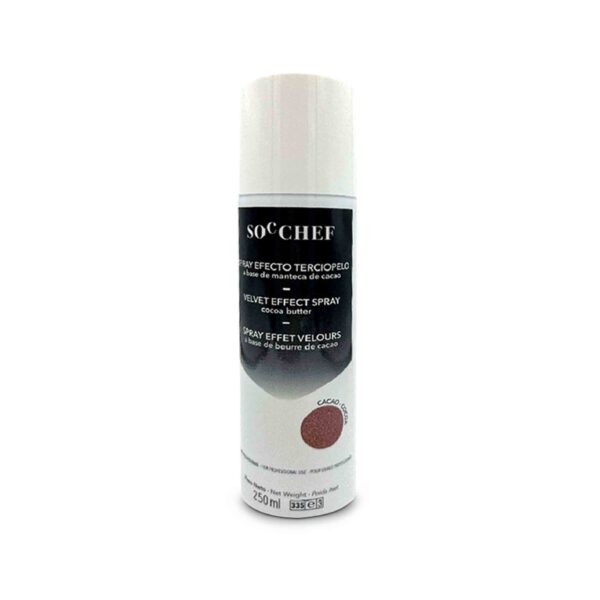 SPRAY EFECTO TERCIOPELO COLOR CACAO 250ML SOC
