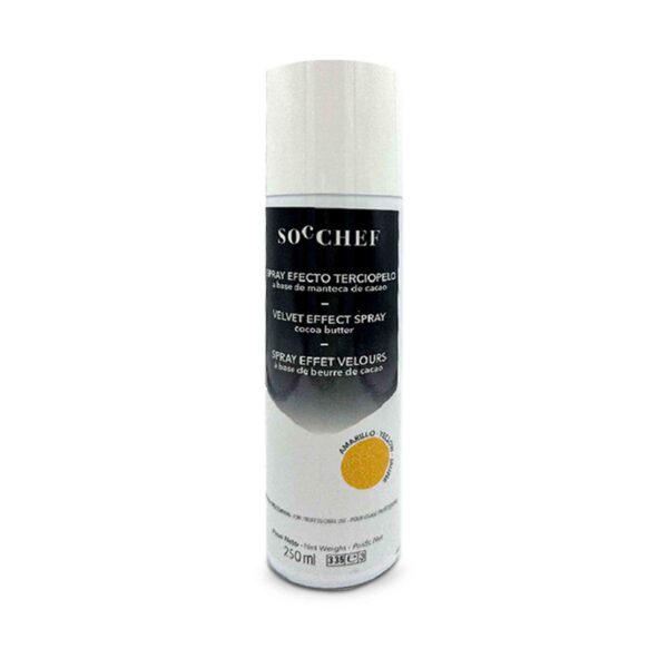 SPRAY EFECTO TERCIOPELO COLOR AMARILLO 250ML SOC