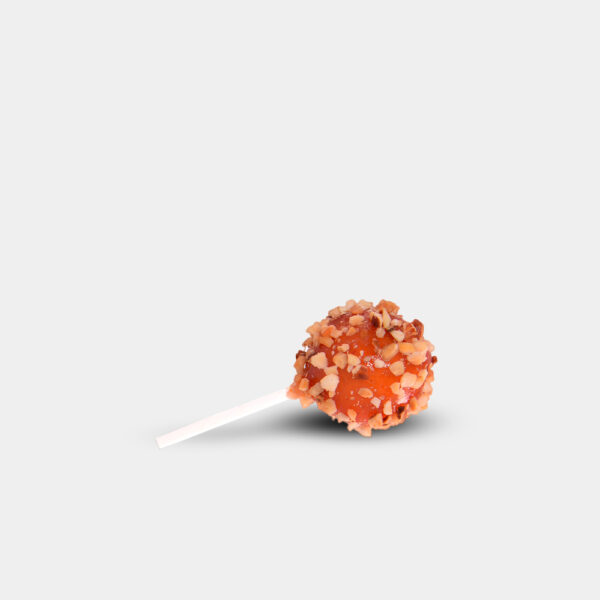 LOLLIPOPS DE MANGO, TOMATE Y AVELLANAS 40 UND