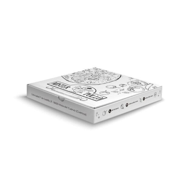 CAJA PIZZA 33 X 33 MISTER POLLO 100 UNIDADES