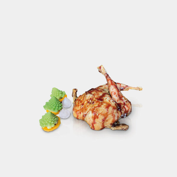 CODORNIZ RELLENA DE FOIE Y MANZANA EXQUISITARIUM