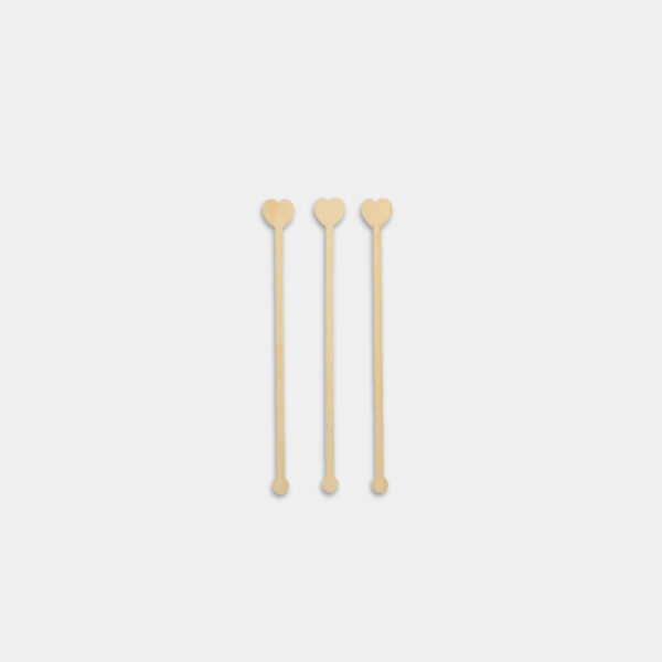 100 PINCHOS 18CM HEART