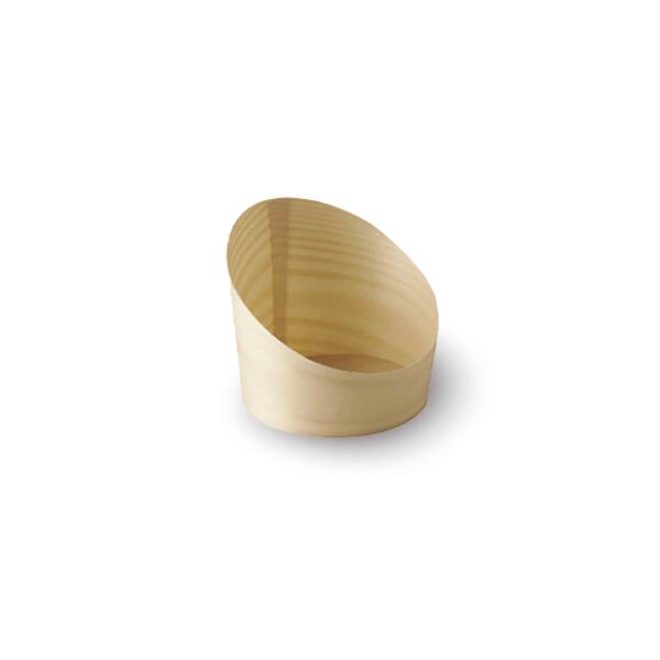 25 VASITOS APERITIVO MADERA Ø8,2CM X 8,5CM PAPSTAR