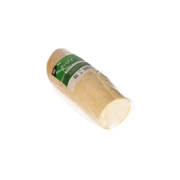 25 VASITOS APERITIVO MADERA Ø8,2CM X 8,5CM PAPSTAR - Imagen 2