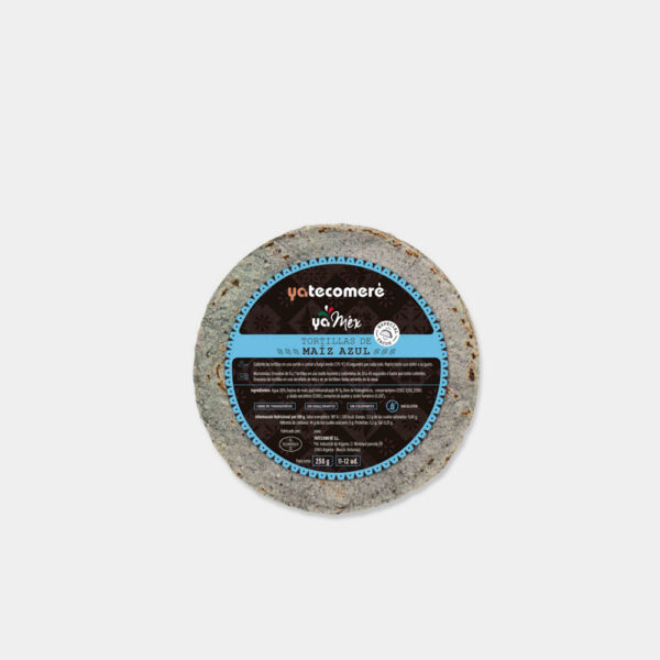 TORTILLA MAIZ AZUL TAQUERA 10CM 12UND YATECOMERE