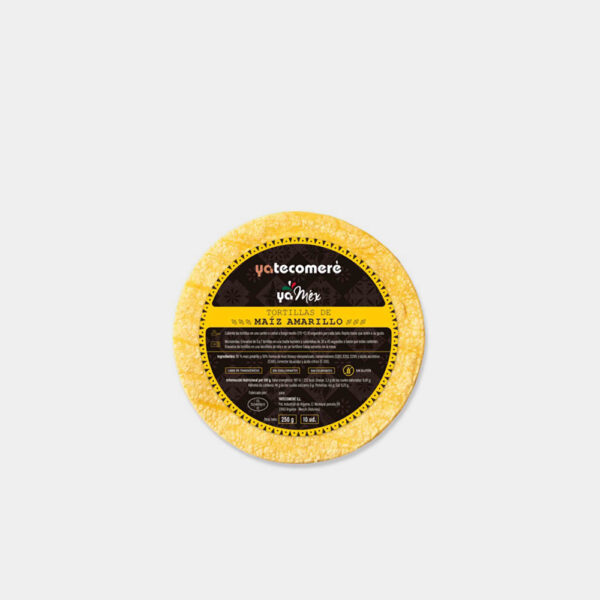 TORTILLA MAIZ AMARILLO MESERA 14CM 12UND YATECOMER