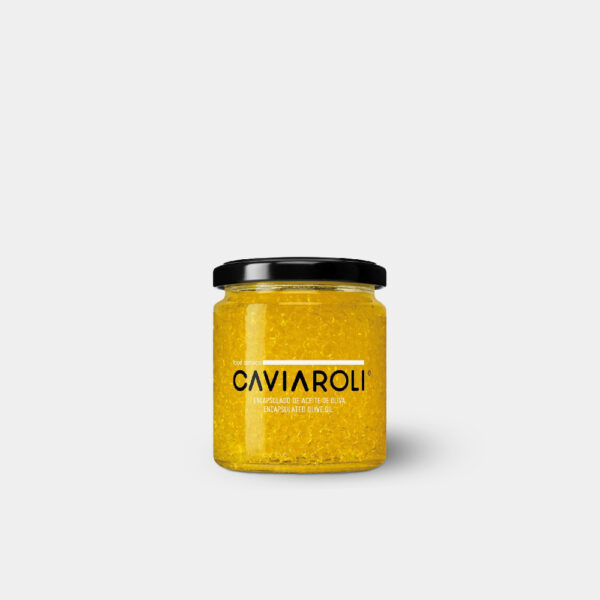 PERLAS ACEITE ARBEQUINA 200 GRAMOS CAVIAROLI