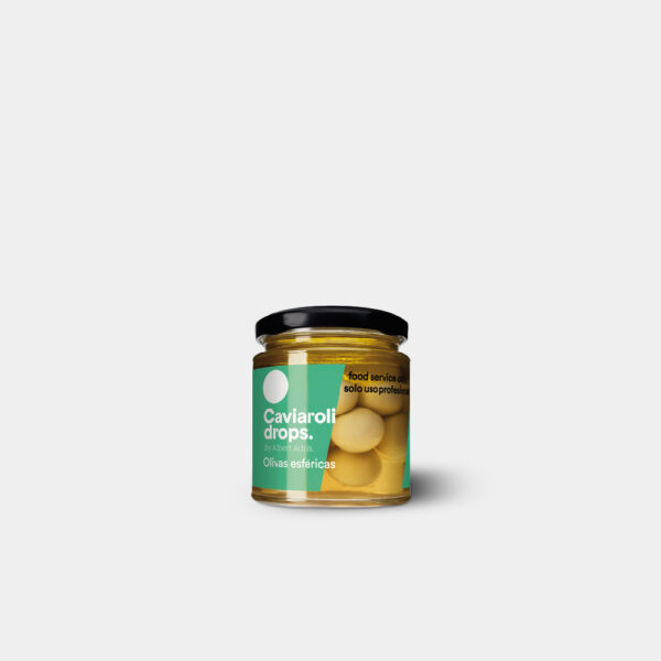 OLIVA VERDE ESFERICA DROPS 90 GRAMOS CAVIAROLI