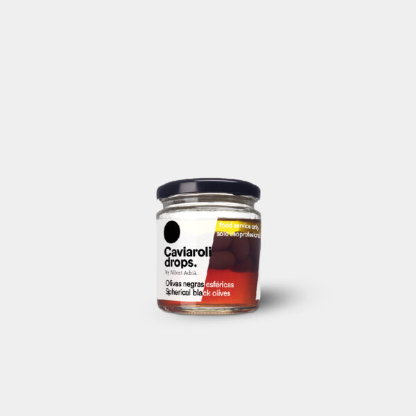 OLIVA NEGRA ESFERICAS DROPS 90 GRAMOS CAVIAROLI