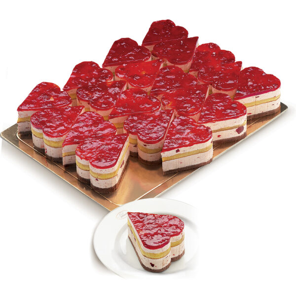 PASTEL CORAZON DE FRESA 120GR 21UND