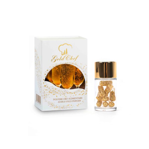 ORO COMESTIBLE 23KT CAPSULAS DE POLVO 100MGR 10UND