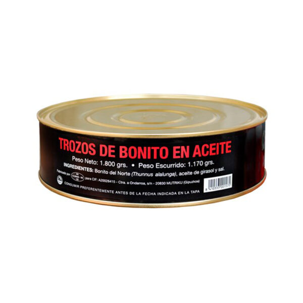 BONITO DEL NORTE "TROZOS" EN ACEITE RO1800