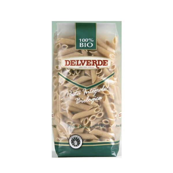 PENNE RIGATE INTEGRALI BIO 500GR DELVERDE