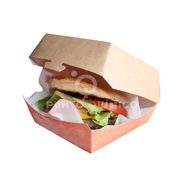 EG0032K ENVASE BURGER GRANDE KRAFT 400UND