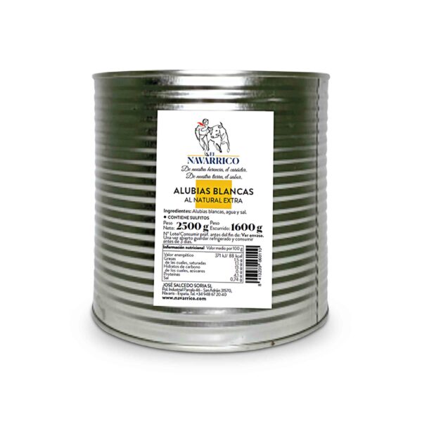 ALUBIAS BLANCAS LATA 2650ML NAVARRICO