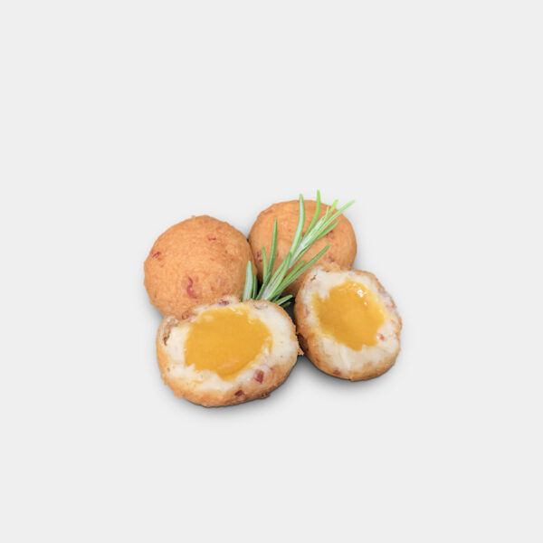 PATATA DE HUEVOS ROTOS CON JAMON 20GR 48UND EXQUIS