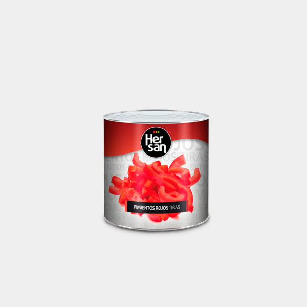 PIMIENTO MORRON TIRAS 1ª LATA 3 KILOS HERSAN