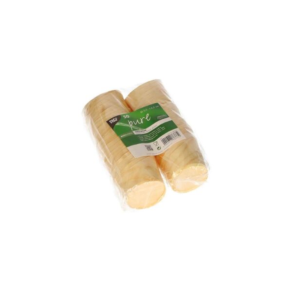 50 VASITOS APERITIVO MADERA Ø5,5CM X 6,5 CM PAPSTA - Imagen 2