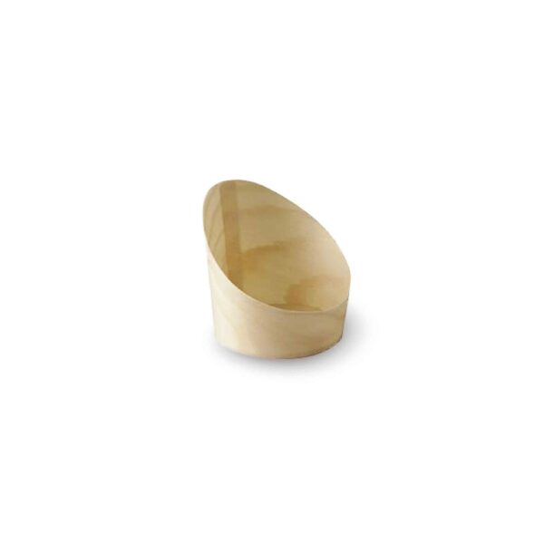 50 VASITOS APERITIVO MADERA Ø6,5CM X 7,2CM PAPSTAR