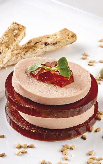 plato de foie gras